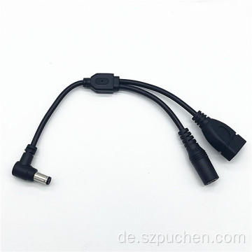 DC FEMAL DER USB bis 5521 männliches Kabel